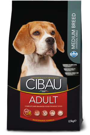 Farmina Cibau Adult Medium - полнорационный и сбалансированный корм для взрослых собак средних пород.