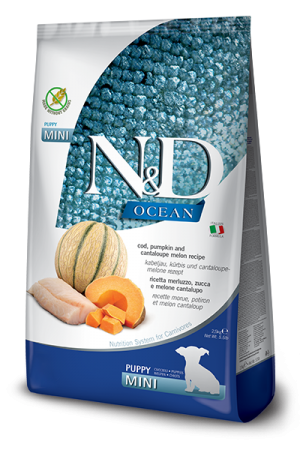 N&D Ocean Dog Pumpkin Codfish & Cantaloupe Melon Puppy MINI треска тыква дыня