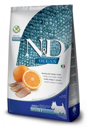 N&D Grain Free Dog Herring & Orange Adult Mini апельсин селедка