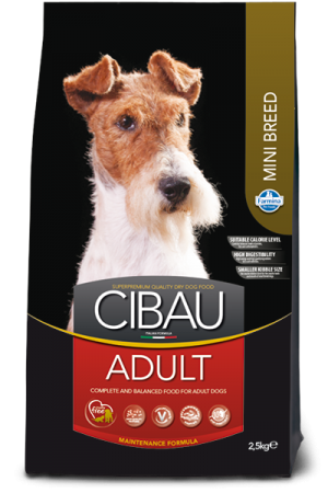 Farmina Cibau Adult Mini - полнорационный и сбалансированный корм для взрослых собак мелких пород
